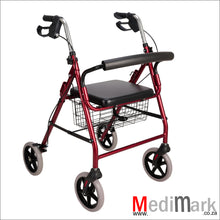 Load image into Gallery viewer, WALKER ROLLATOR FOUR WHEELS
