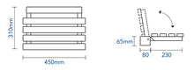 Load image into Gallery viewer, SHOWER SEAT WITH TIMBER SLATTED SEAT