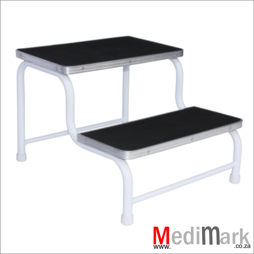 BED STEP DOUBLE EPOXY WHITE