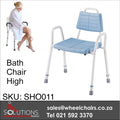High Shower Chair with Backrest
