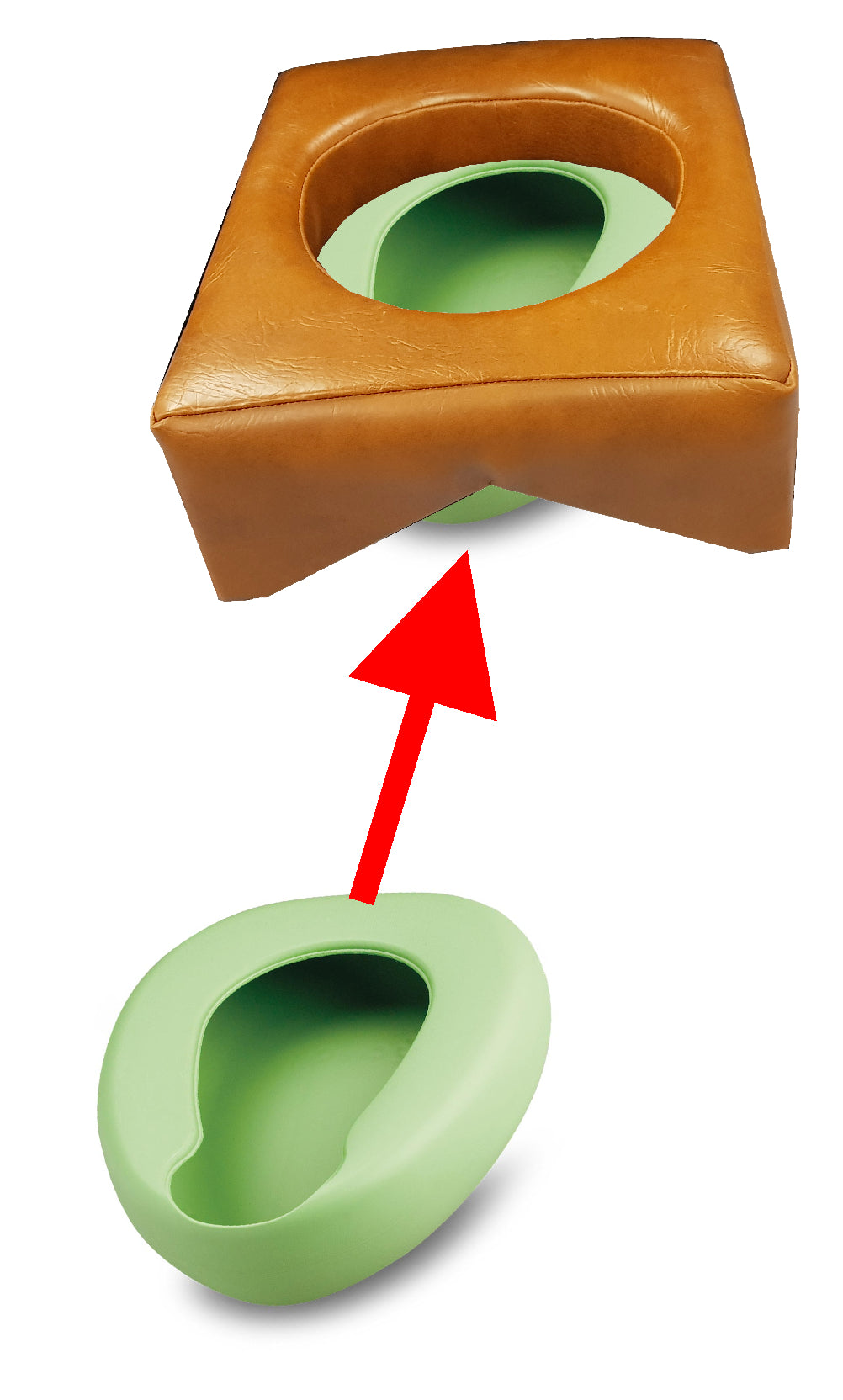 Commode seat for wheelchair rural