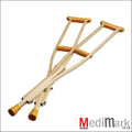 CRUTCHES WOODEN HEIGHT ADJUSTABLE