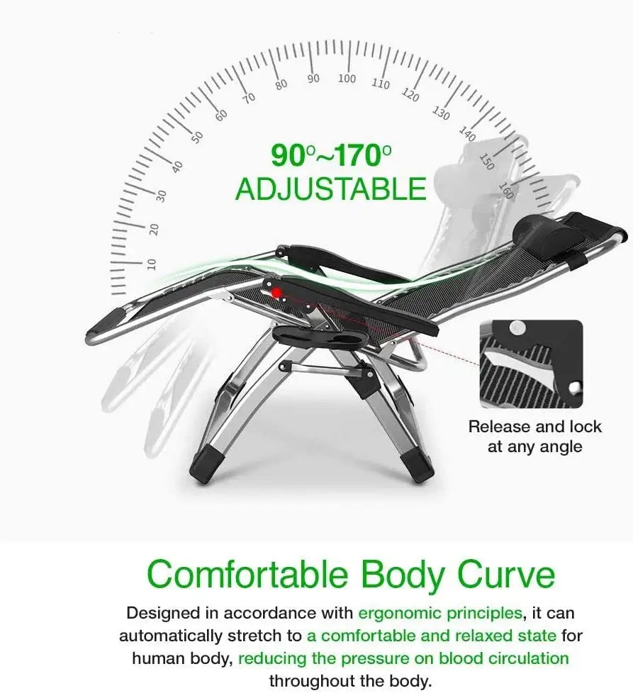 FOLDABLE DECK RECLINER LOUNGE CHAIR