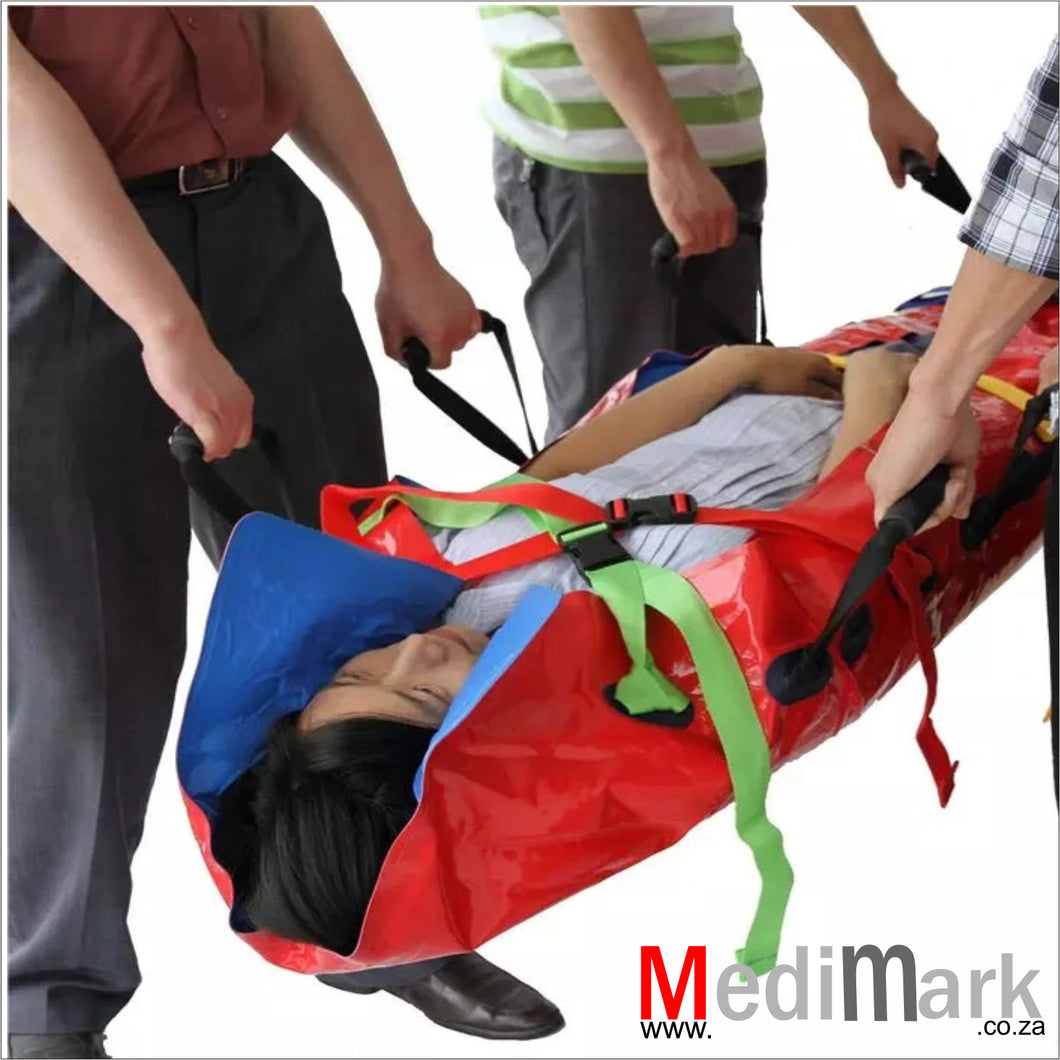 Matress / streactched inflatable evacuation