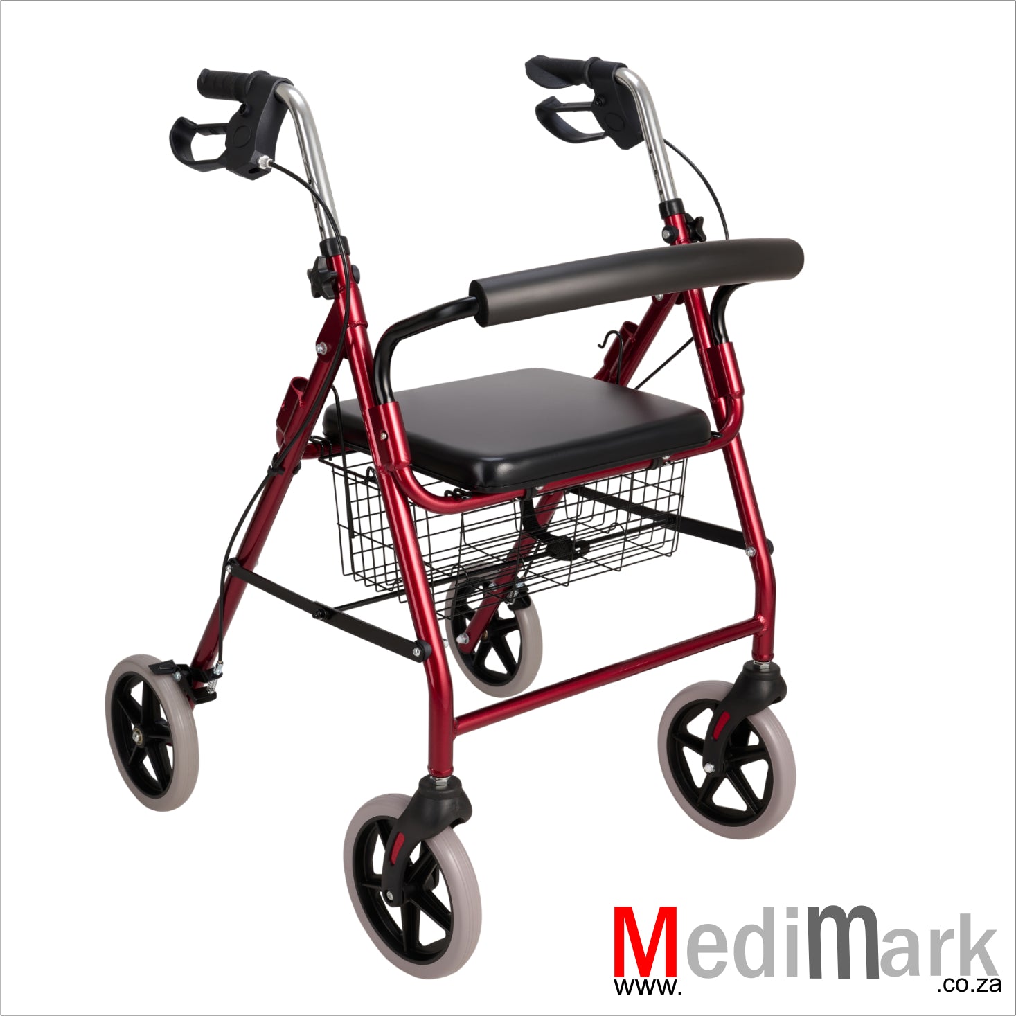WALKER ROLLATOR FOUR WHEELS