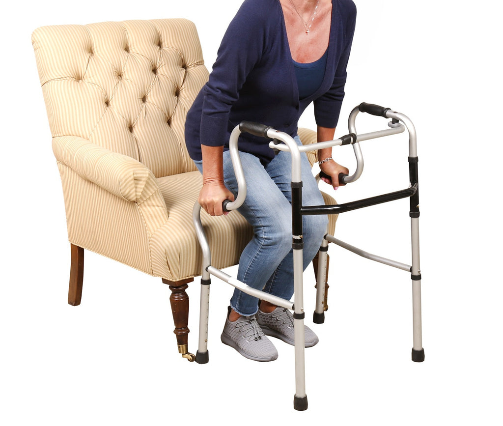 WALKER ALUMINIUM DUAL RISE FOLDING WITH WHEELS