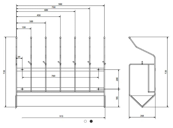 Bed Pan & Urine bottle Rack