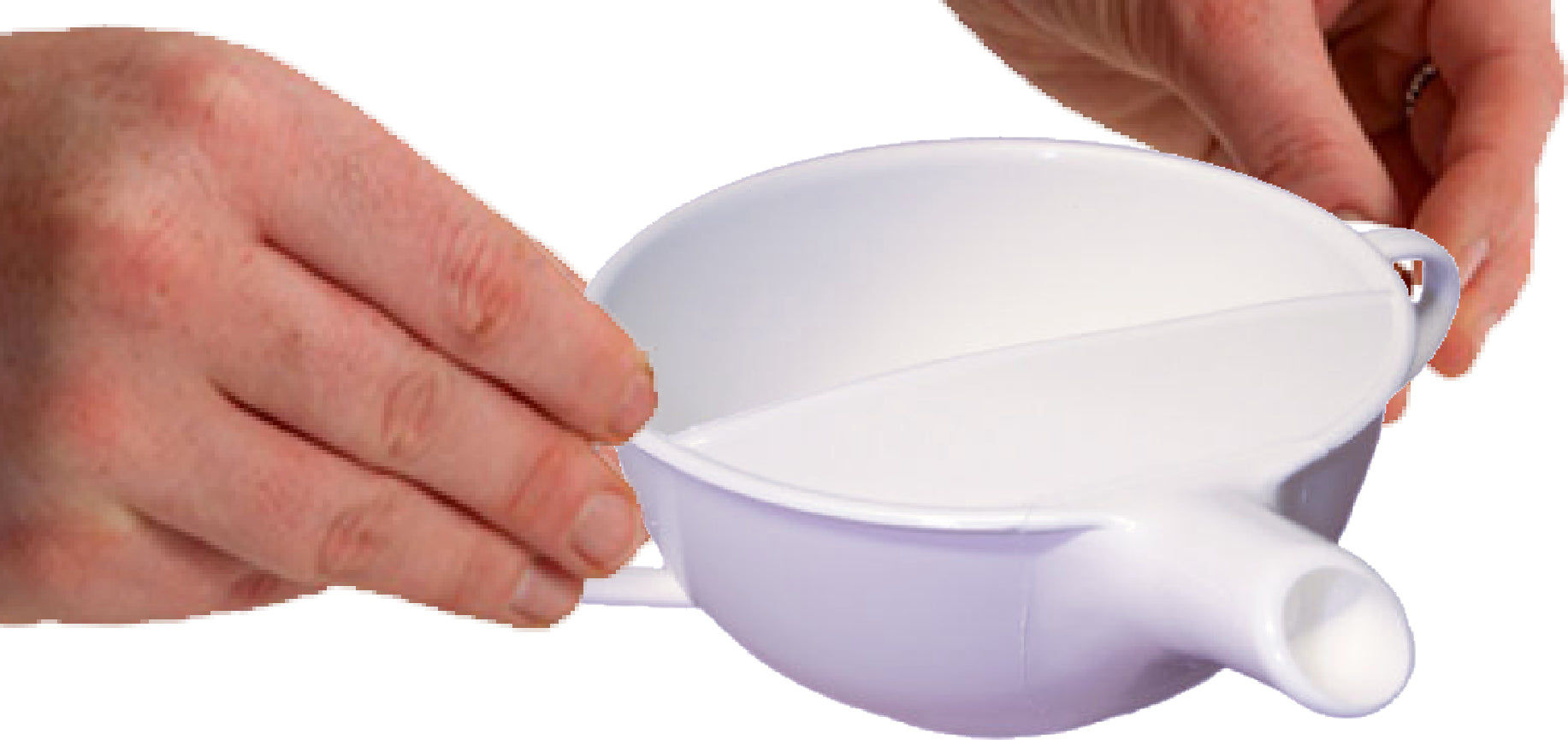 CUP FEEDER TEAPOT TYPE PLASTIC TWO HANDLED