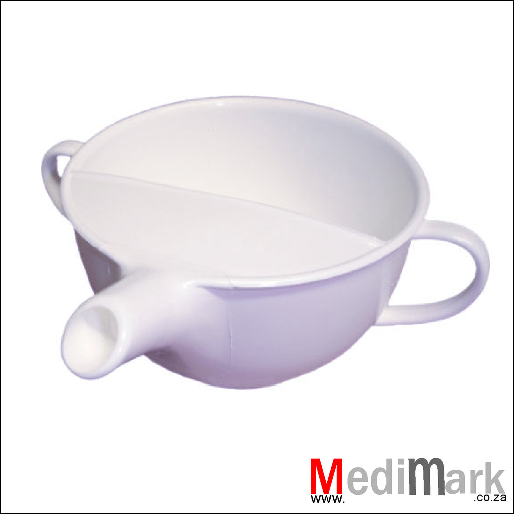 CUP FEEDER TEAPOT TYPE PLASTIC TWO HANDLED