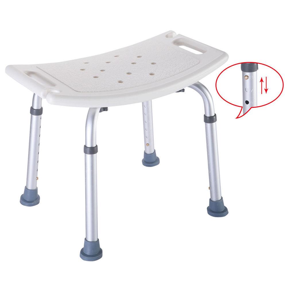 BATH BENCH HEIGHT ADJUSTABLE - NO BACK