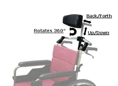 Headrest Wheelchair Foldable -add on