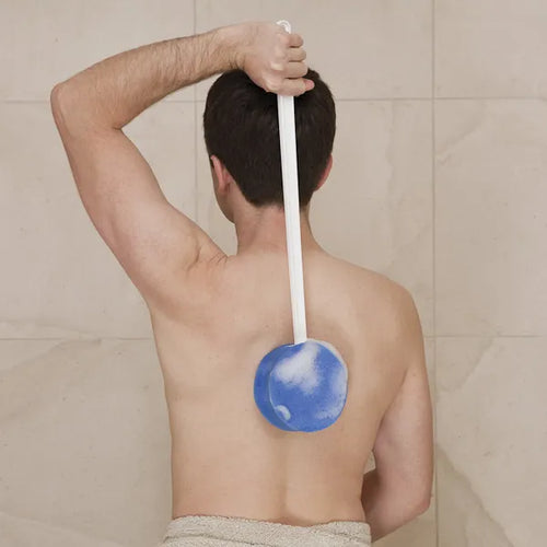 Bath sponge long handle