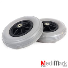 Load image into Gallery viewer, Castors wheelchair 8x2&quot; (200x50) Solid PU
