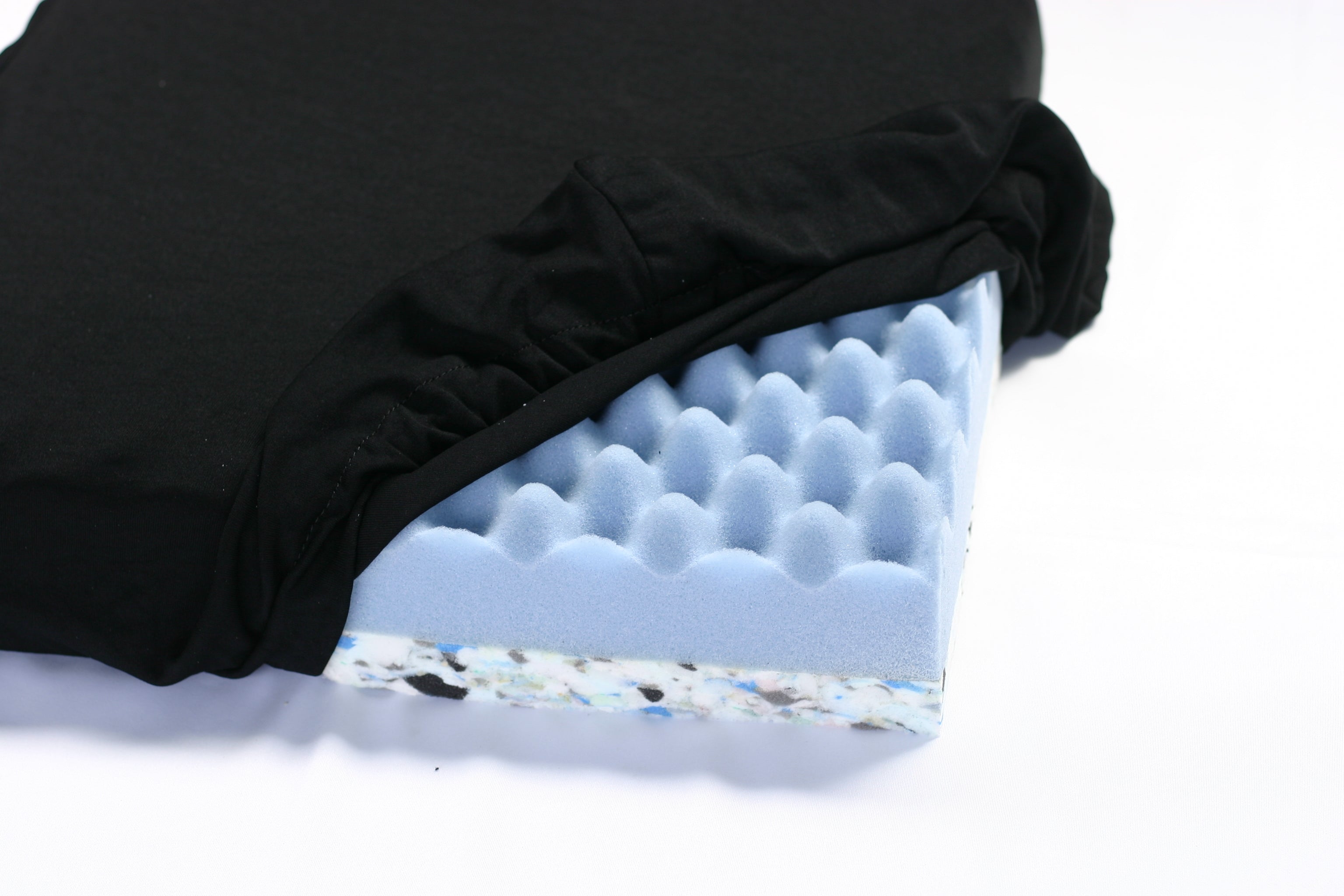 Cushion eggcrate convoluted  with base.