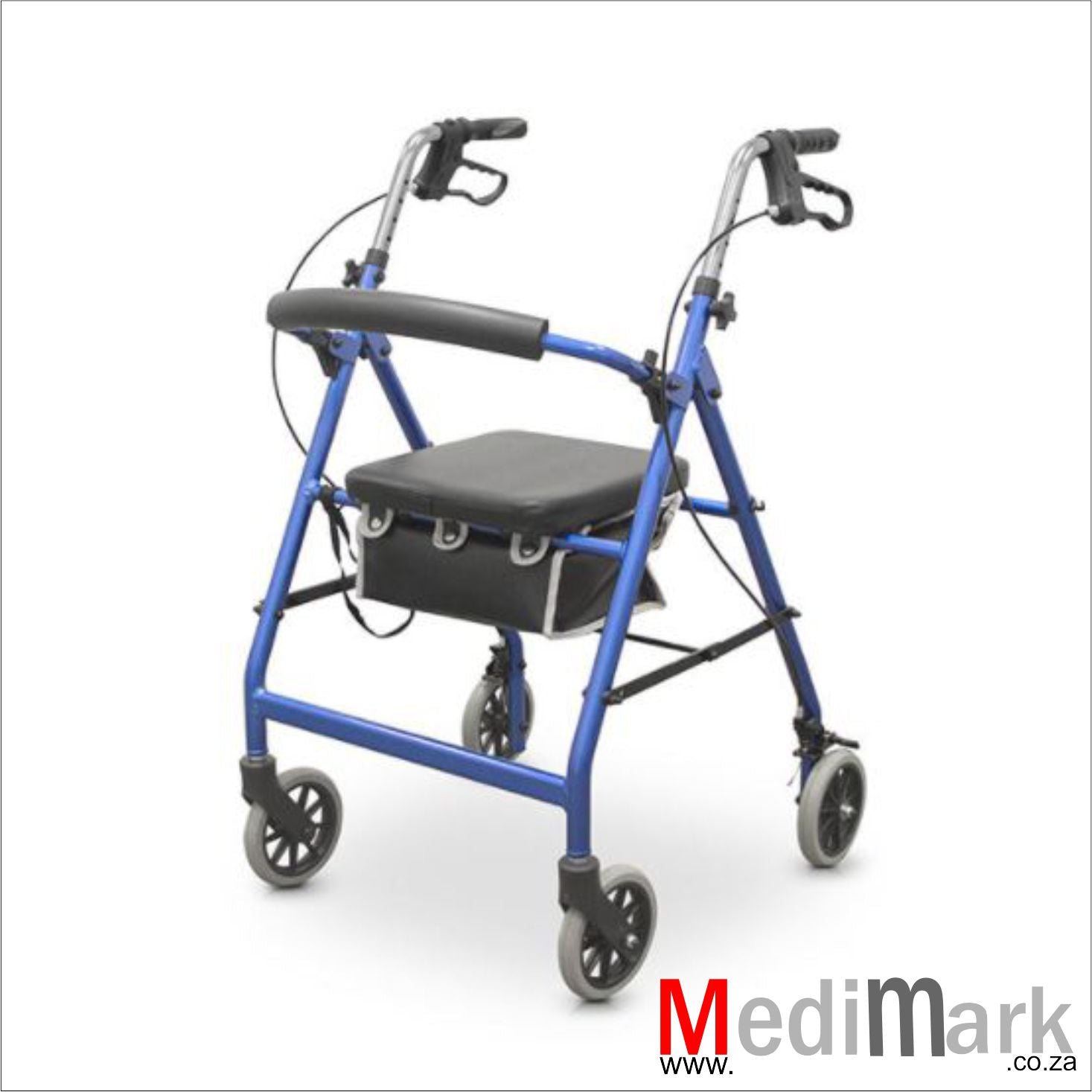 Walker Rollator Four wheeled with brakes