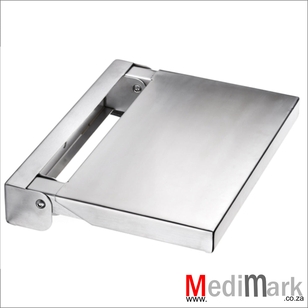 SHOWER SEAT PLAIN STAINLESS STEEL FOLD UP