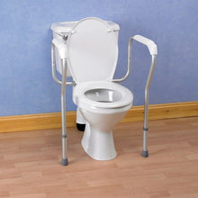 Load image into Gallery viewer, Toilet Safety Frame Aluminium removable
