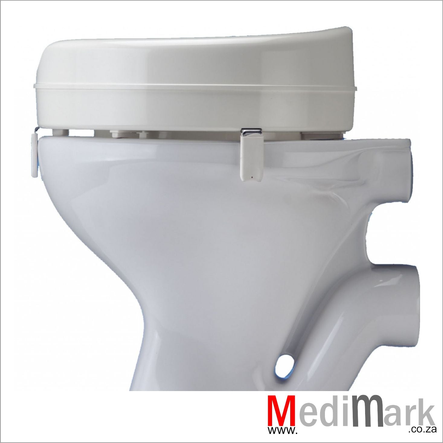 Toilet seat raiser molded