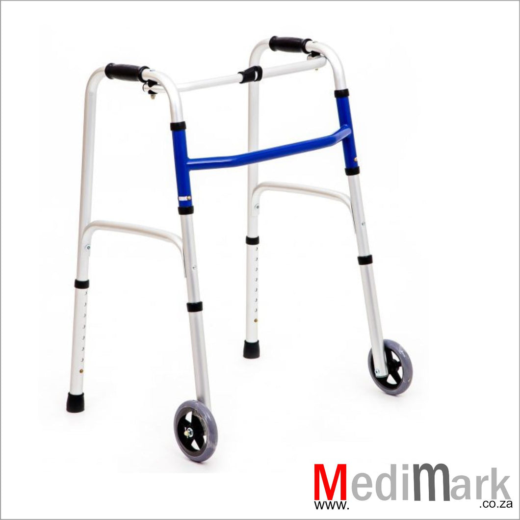 Walker with front wheel