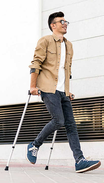 Crutch Aluminum Forearm