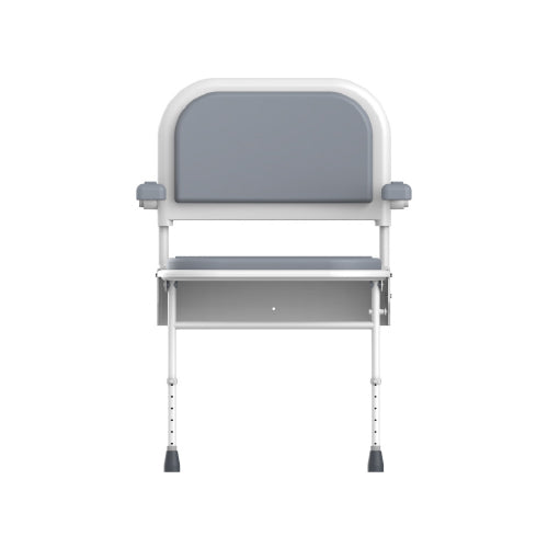 Shower seat wall mounted flip up